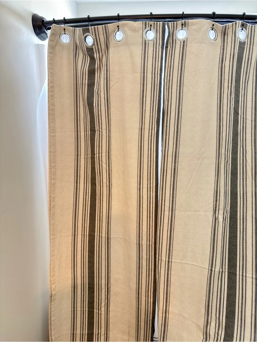 Two curtain panels